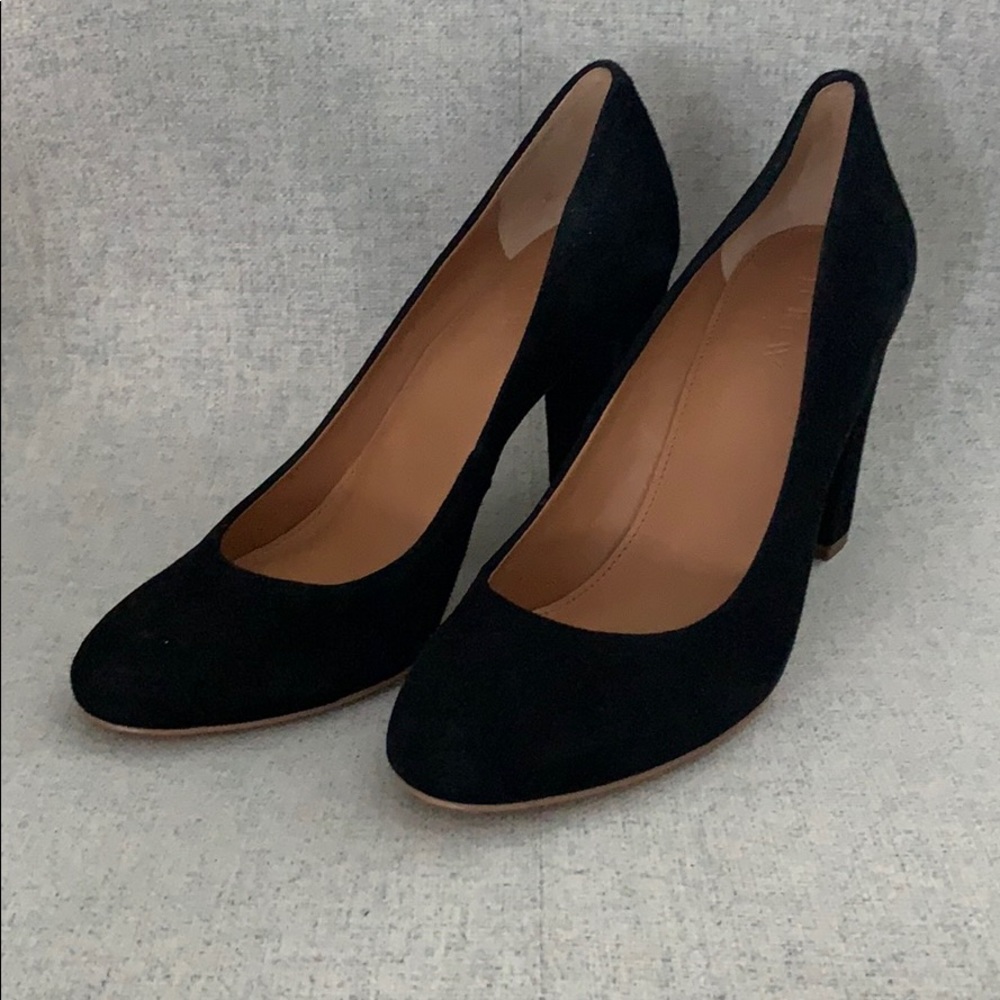 J Crew Black Suede Pumps